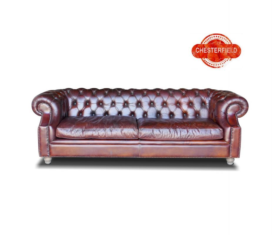 canapea chesterfied piele naturala