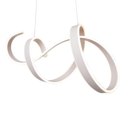 lustra alba cu led