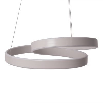 lustra alba cu led