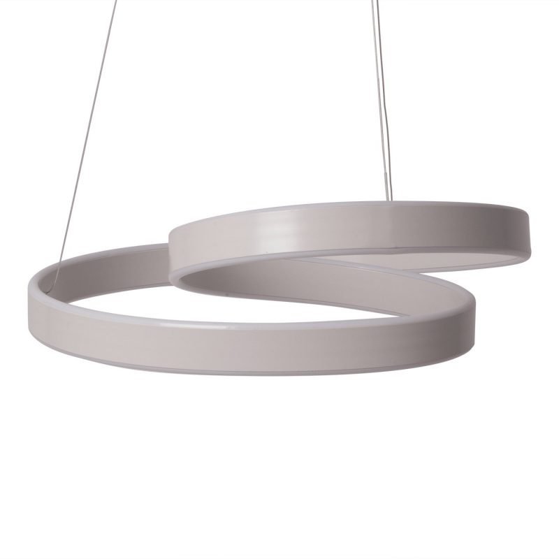 lustra alba cu led
