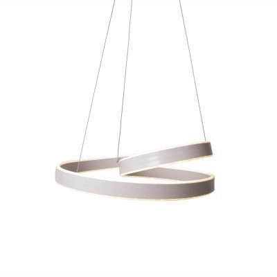 lustra alba cu led