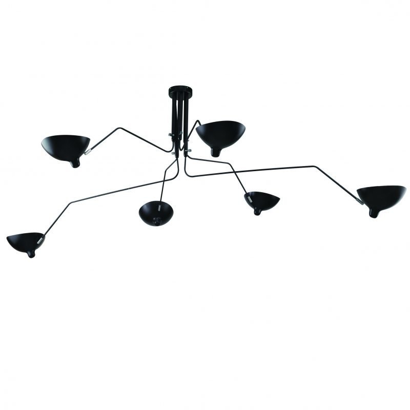 lustra metalica neagra