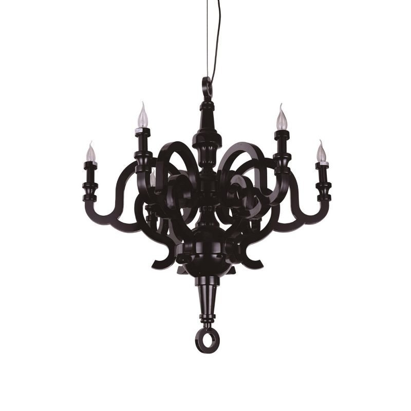candelabru negru clasic