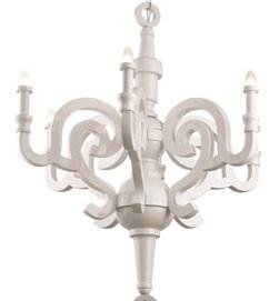 candelabru alb