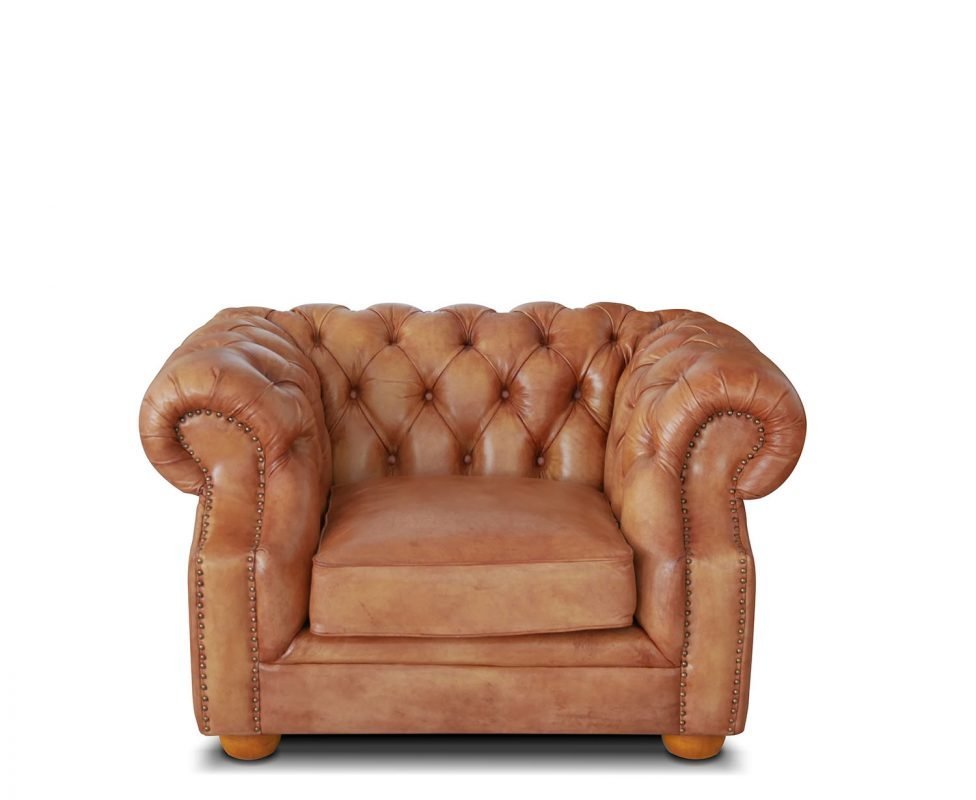 fotoliu chesterfield piele naturala