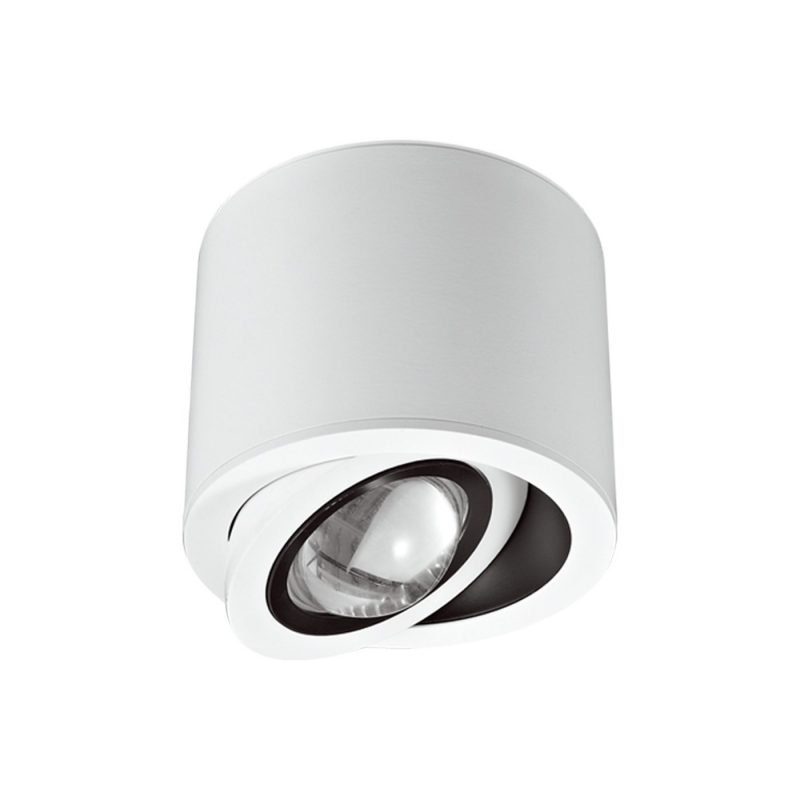 Aplice Spot aplicat BARREL C1 alb corpuri de iluminat
