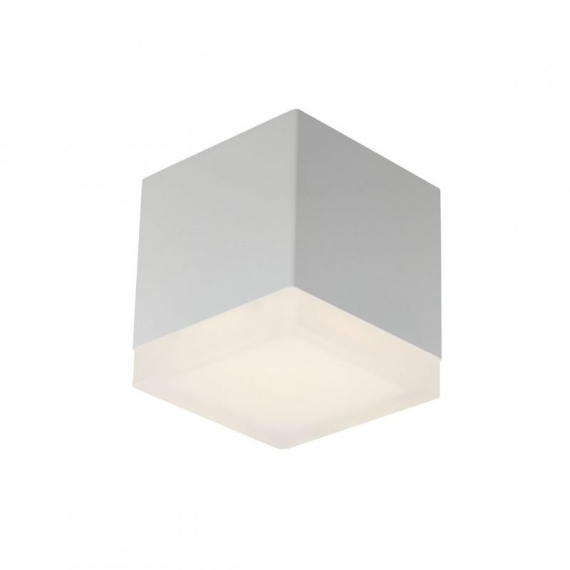 Aplice Spot aplicat GLAZE CUBE C1 alb corpuri de iluminat