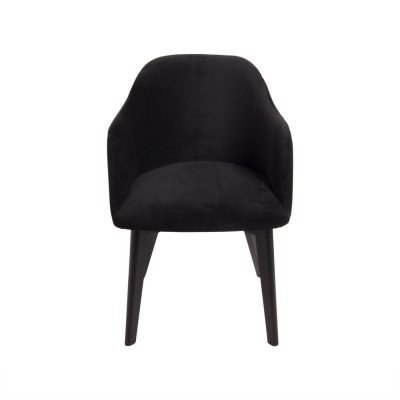scaun catifea neagra
