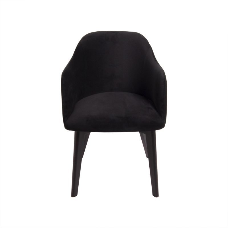 scaun catifea neagra
