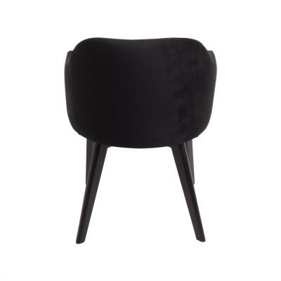 scaun catifea neagra
