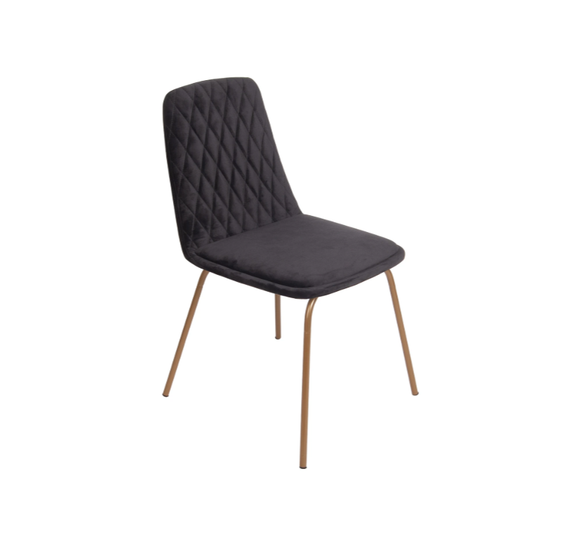 scaun catifea neagra