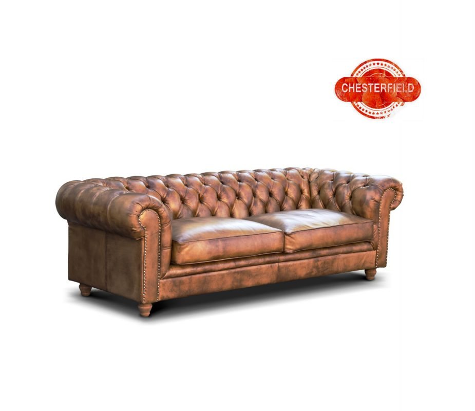 canapea chesterfield piele naturala