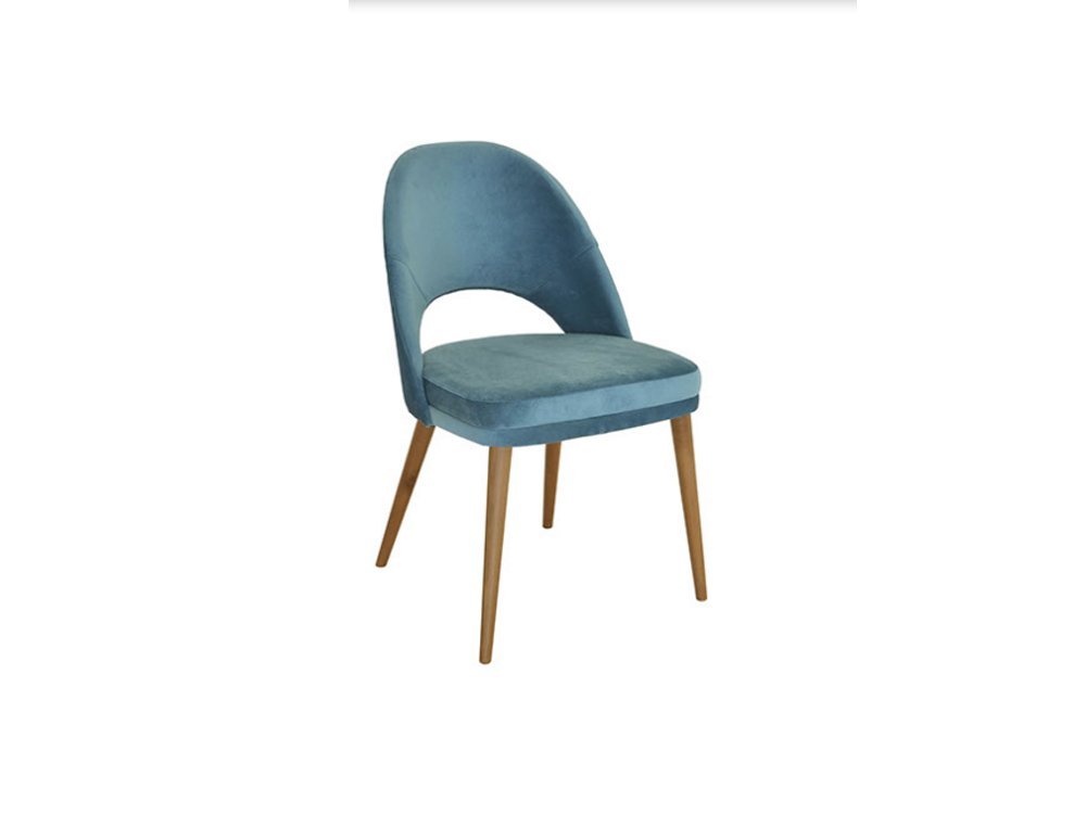 scaun dining albastru la comanda