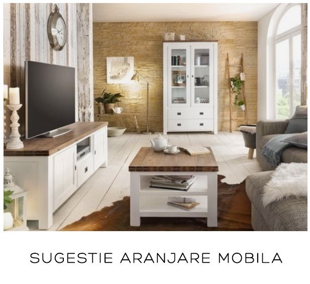 mobila living alb