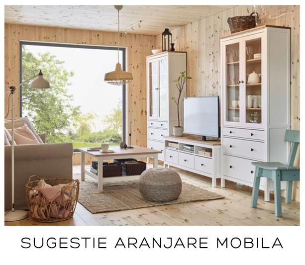 mobila living alba