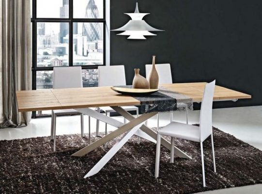 masa stil scandinav cu picioare metalice