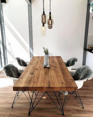 masa scandinava lemn masiv