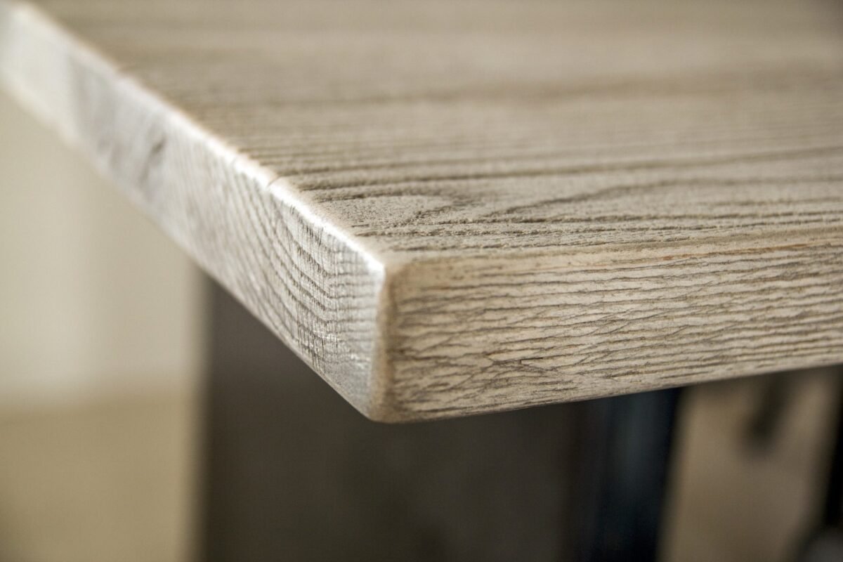 Mese cu picioare metalice Masa living lemn masiv stejar Cate 200 x 100 x 76 masa lemn masiv