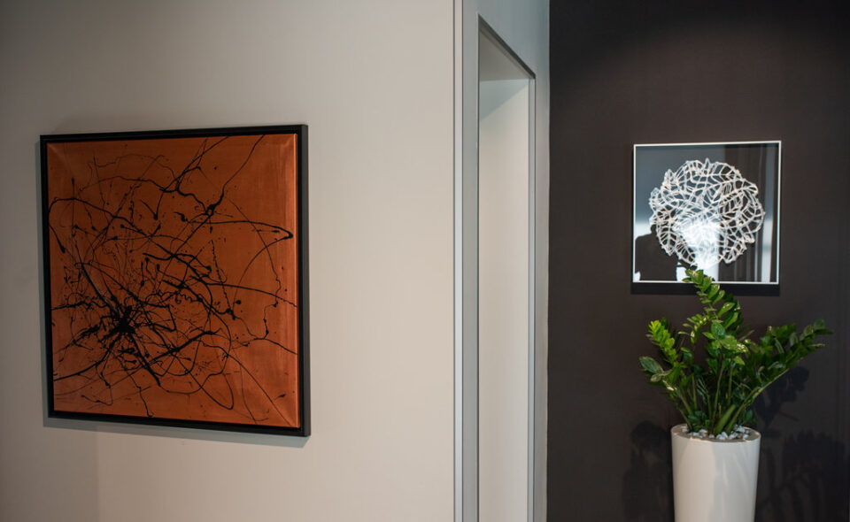 tablou drip paint