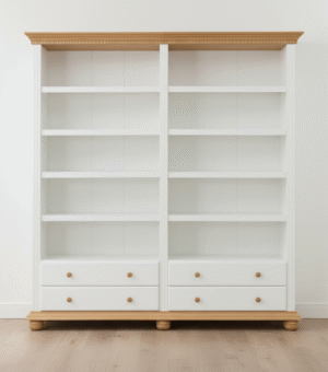 biblioteca cu rafturi