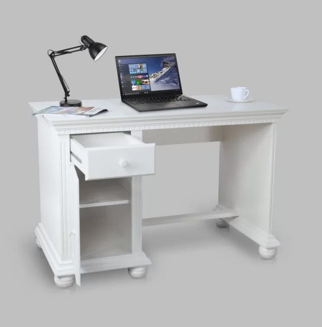 Birou alb Set birou copii Bari birou alb lucios
