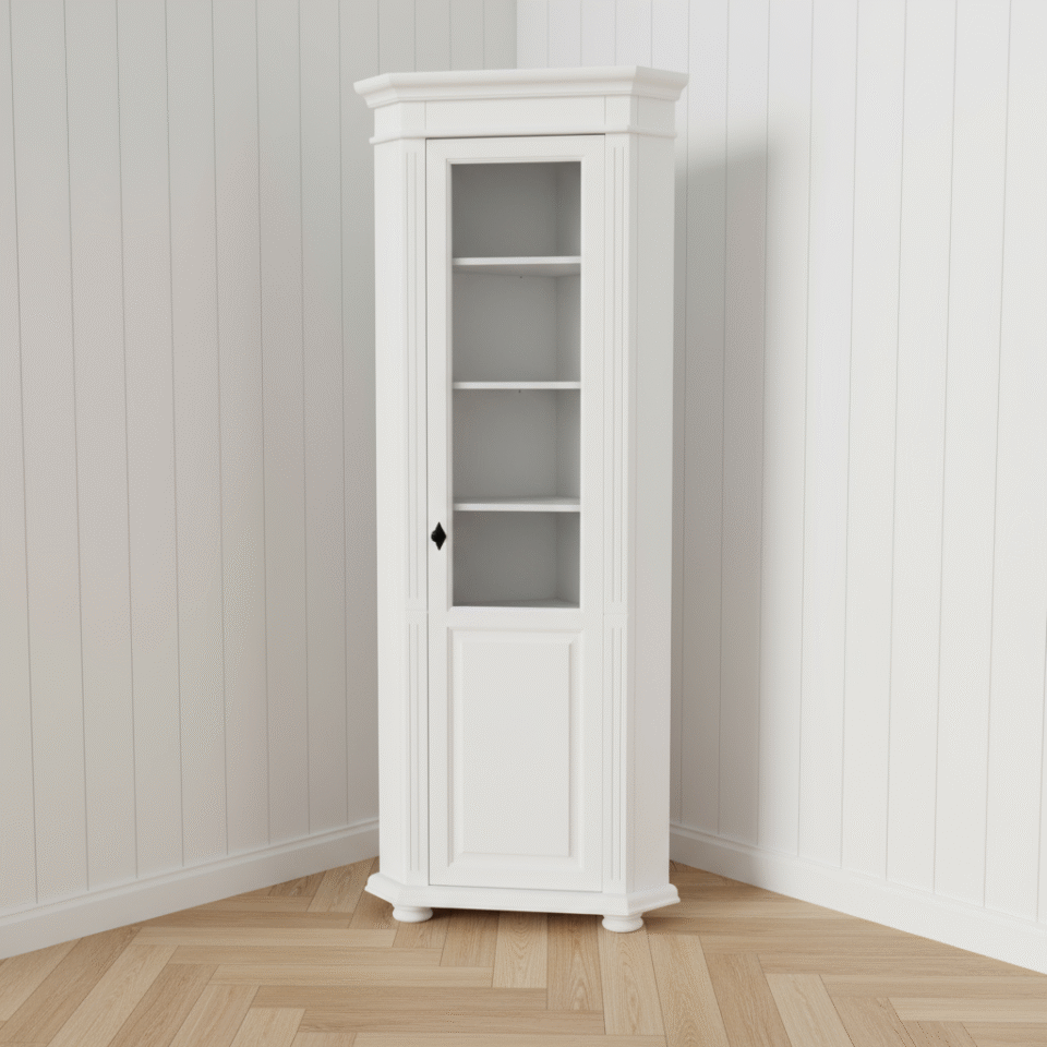 dulap colt cu sticla