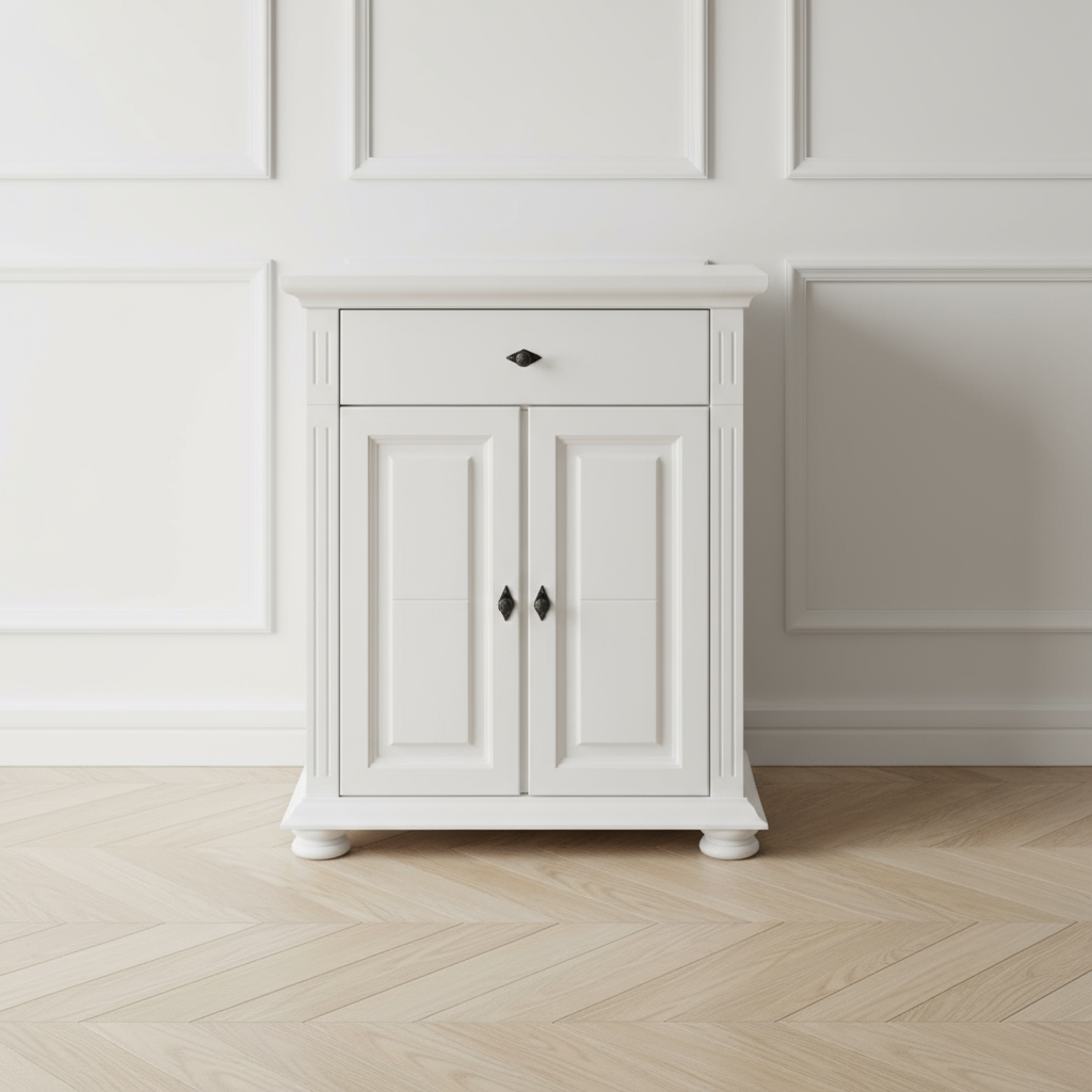 Decoco Mobila alba Comoda accesorii hol Vanessa MOBILA HOL CLASICA