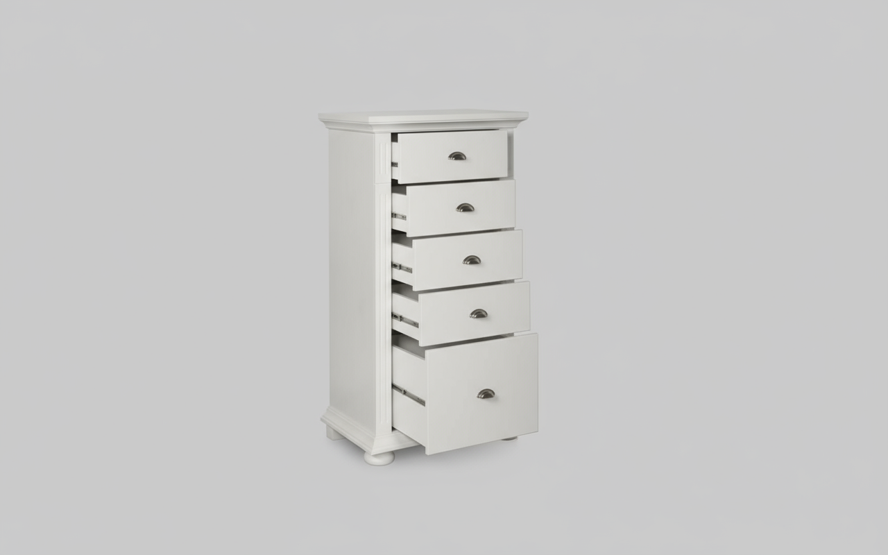 Decoco Mobila alba Set mobilier hol Vanessa 3 comoda accesorii