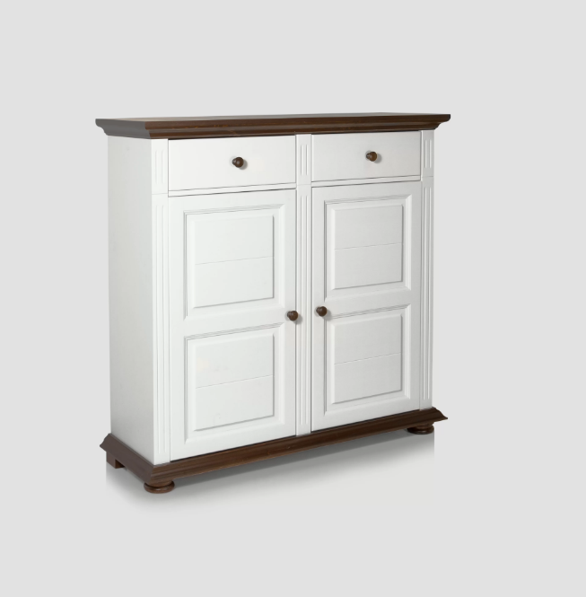 Decoco Mobila alba Pantofar clasic alb Vanessa pantofar clasic