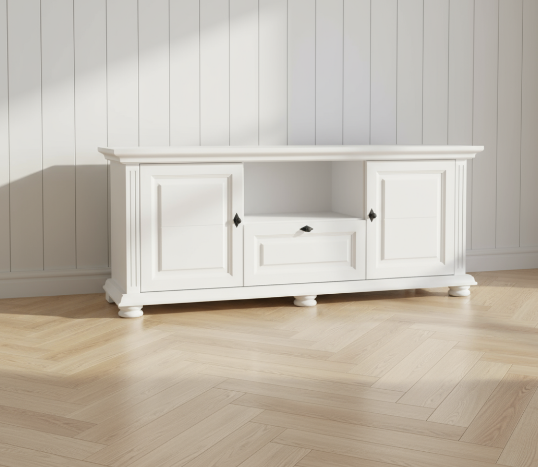 Decoco Living alb Comoda TV 160cm Mori masuta pentru televizor