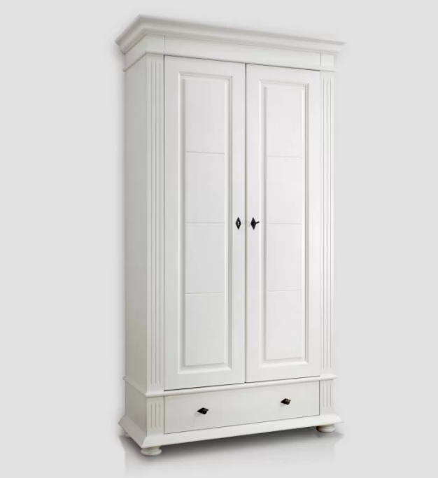 Decoco Mobila alba Set mobilier hol Vanessa 3 dulap haine hol