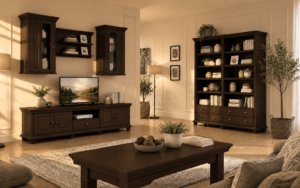 mobila de living lemn masiv