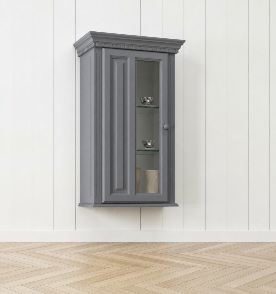 Vitrina suspendata gri Bari