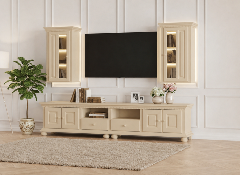 Mobilier living crem Bari